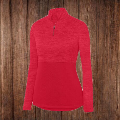 2909 Ladies Shadow Tonal Heather 1/4 Zip Pullover Thumbnail